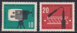 German Dem Rep # 574-575, TV Camera & Microphone, NH