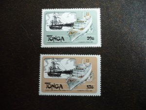 Stamps - Tonga - Scott# 532-533 - Mint Never Hinged Part Set of 2 Stamps