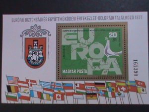 ​HUNGARY-1977 RARE SCOTT NOT LISTED EUROPA -LIMITED EDITION MNH S/S-VERY FINE