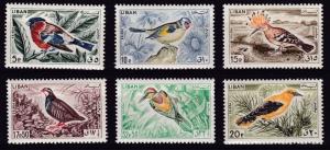 Lebanon 1965 BIRDS Complete (6)     VF/NH