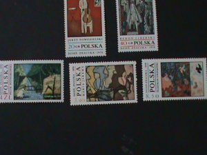 ​POLAND-1970 SC#1763-70 -STAMP DAY- FAMOUS POLISH PAINTINGS -MNH-VF LAST ONE