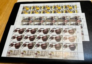 Israel Scott #1536-38 2003 New Year (Olive Oil) Complete Sheets MNH!!