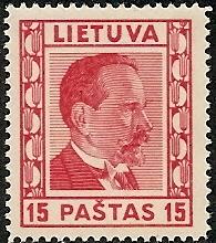 Lithuania  298 MNH 1936 Pres. Smetona