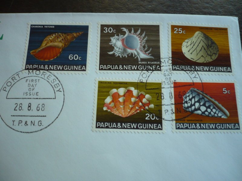 Postal History - Papua New Guinea - Scott# 268,273-275,277 - First Day Cover