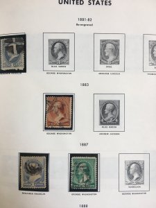 US 1881-87.  4 issues 206, 210, 212-13