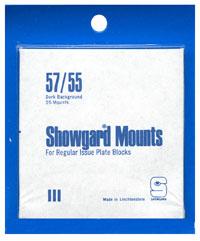 Mounts Showgard, 57/55mm (25ea. Black) (00527B)