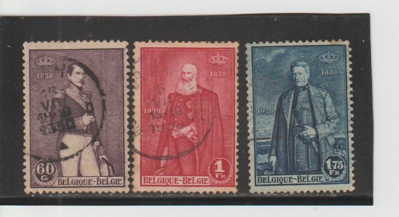 Belgium  Scott#  218-220  Used  (1930 Belgian Independence)