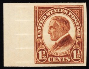 US 631 MNH VF 1-1/2 Cent Harding Imperforate