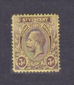 1913 St Vincent 89 MH King George V