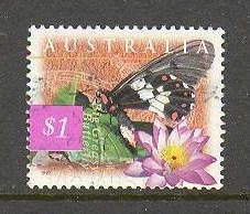 AUSTRALIA Sc# 1532 USED FVF Greasy Butterfly $1