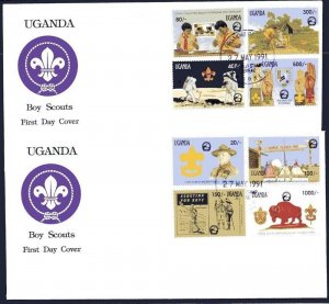 1991 Uganda Scouts 17th World Jamboree Korea FDC