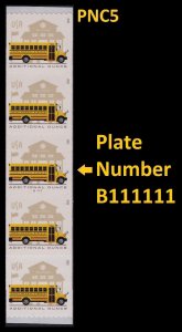 US 5741 School Bus additional ounce rate PNC5 MNH 2023