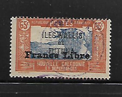 WALLIS & FUTUNA ISLANDS, 111, USED, FRANCE LIBRE, OVERPRINTED