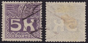 Austria - 1911 - Scott #J45 - used - Numeral