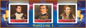 Stamps. Napleon Bonaparte 2020 year 1+1 sheets perforated Mozambique