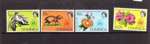 DOMINICA #337-340 1972 HUMAN ENVIROMENT MINT VF NH O.G