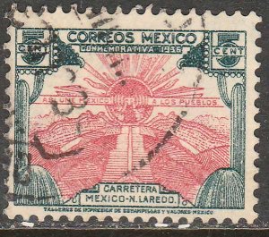 MEXICO 725, 5¢ HIGHWAY INAUGURATION. USED. F-VF. (577)