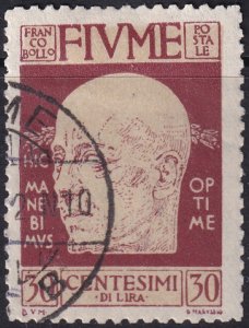 Fiume 1920 Sc 91 used