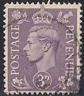 Great Britain #263 3P King George 6, used F-VF