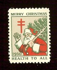 WX56 Christmas Seal 1930 smooth gum  MNH
