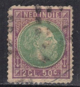 NETHERLAND-INDIES SC# 16  **USED** 1870-88  2.5g    SEE SCAN