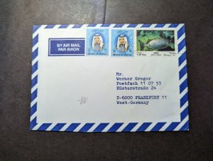 1991 State of Qatar Airmail Cover Doha to Frankfurt am Main West Germany