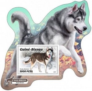 Guinea-Bissau - 2020 Siberian Husky Dogs - Stamp Souvenir Sheet - GB200416b