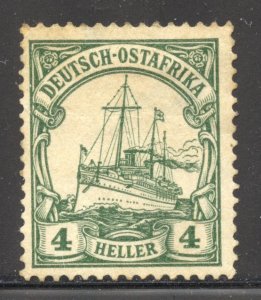 German East Africa Scott 23 Unused HNG - 1905 4h Kaisers Yacht, Unwatermarked