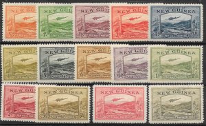 NEW GUINEA SG212/25 1939 AIR MAIL SET MTD MINT