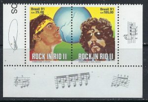 Brazil 2299a MNH 1991 Rock Musicians (ak3888)