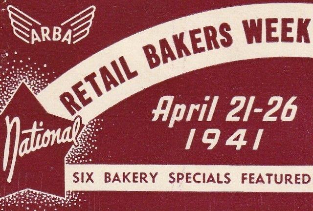 Iconic National Bakers Week USA Poster Stamp. 1941. 60x40mm. 