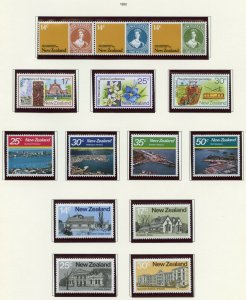 NEW ZEALAND 1980/81  ON PAGE MINT NH SCOTT $19.00 