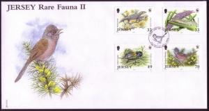 Jersey Birds WWF Threatened Species FDC SG#1158-1161 SC#1134-1137 MI#1143-1146