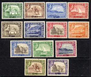 Aden 1939-48 KG6 definitive set complete 13 values mounte...