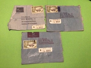 Brunei 1967 Kuala Belait Registered Airmail Cover fronts Ref 58722 