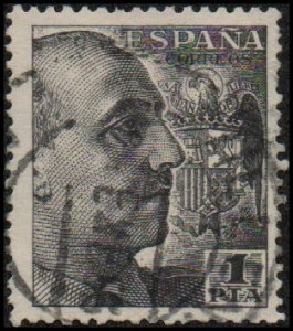 Spain 702a - Used - 1p Gen. Francisco Franco (1951)