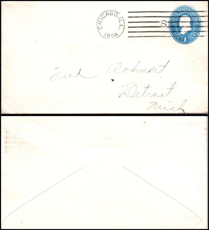 Goldpath: US postal stationery  1894, CHICAGO, ILL.  _CV23_P6