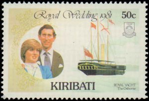 Kiribati #373-378, Complete Set(6), 1981, Royalty, Never Hinged