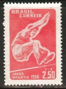 Brazil Scott 864 MH* High Jumper 1958 