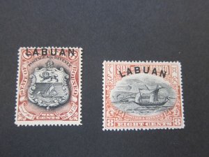 Labuan 1897 Sc 78,79 MNG