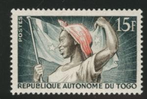 TOGO Scott 332 MNH** Flag stamp 1957