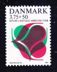 Denmark B78 MNH 1993 YMCA Social Work 75th Anniversary Issue Very Fine
