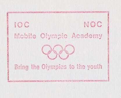 Meter cover Netherlands 1992 IOC - Mobile Olympic Academy - Bring the Olympics t