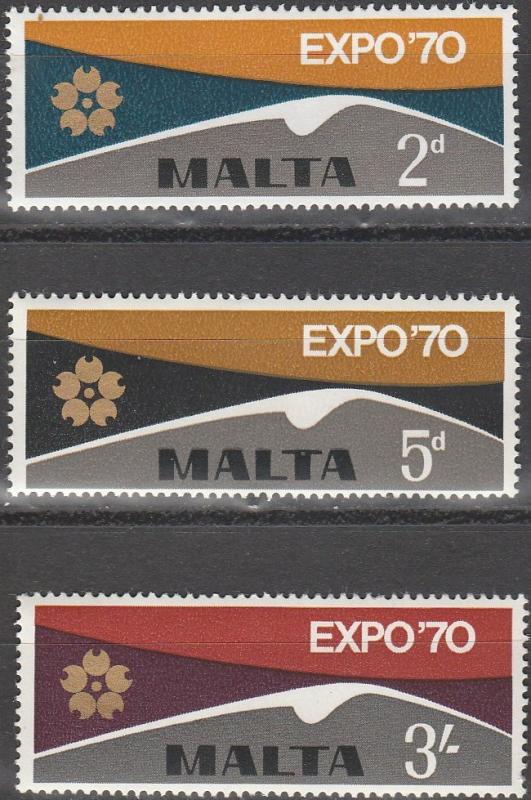 Malta #417-9  MNH VF  (V2977)