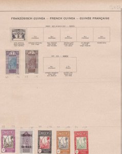 french guinea stamps sheet ref 11118