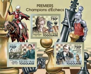 TOGO 2011 SHEET FIRST CHAMPIONS OF CHESS PLAYERS tg11608a