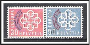 Switzerland #376-377 Europa Overprinted MNH