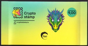 Luxemburg 2024 Crypto Stamp Dragon Gris MNH