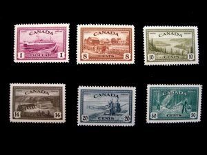 CANADA - SCOTT# 268-273 - MH - CAT VAL $79.00 (SZ)