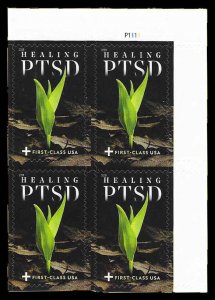 PCBstamps  US B7 PB $2.60(4x{65c})Healing PTSD, MNH, (PB-2b)